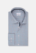 Shaped Business Hemd Karo in Türkis |  Seidensticker Onlineshop