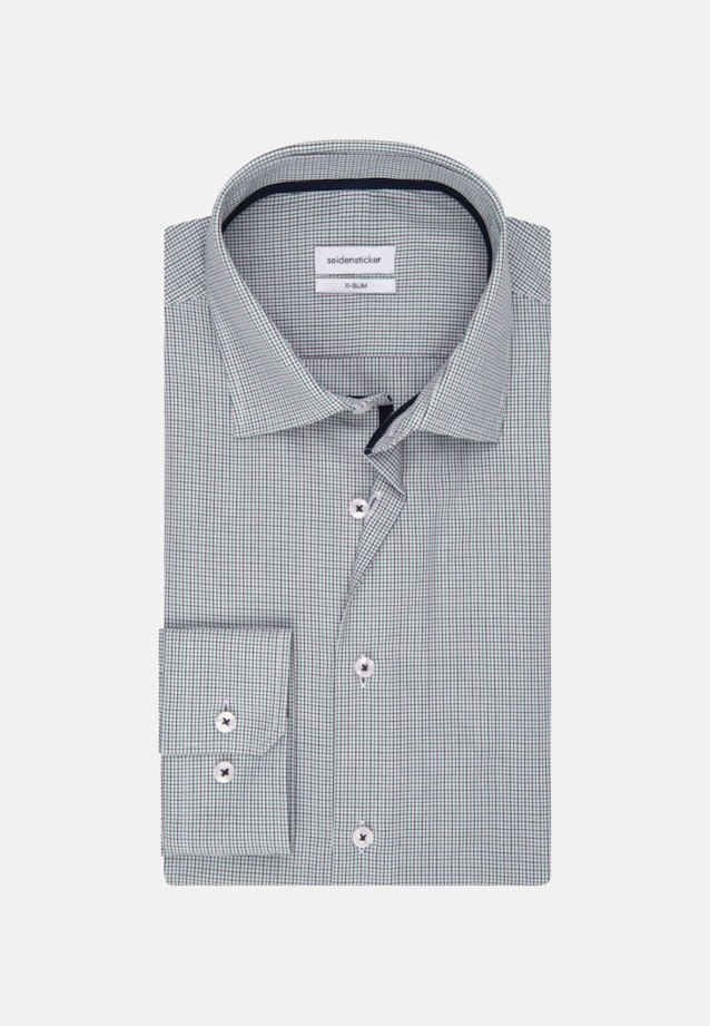 Chemise Business X-Slim Popeline Col Kent in Vert |  Seidensticker Onlineshop