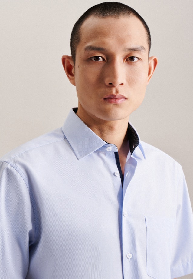 Regular Business Hemd Streifen in Hellblau |  Seidensticker Onlineshop