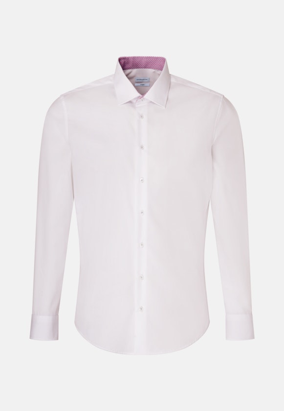 Non-iron Poplin Business Shirt in X-Slim with Kent-Collar in White |  Seidensticker Onlineshop