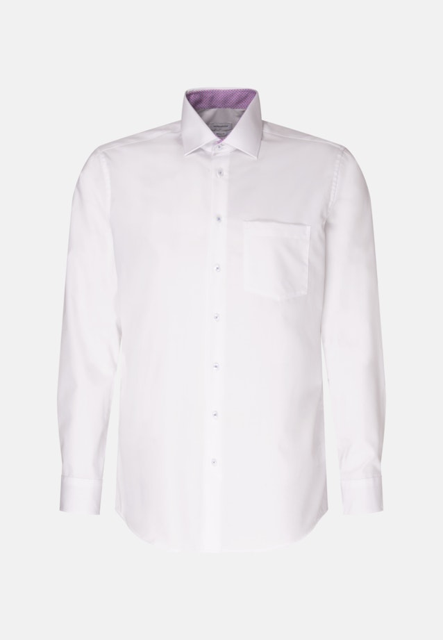Regular Chemise d'affaires Uni in Blanc |  Seidensticker Onlineshop