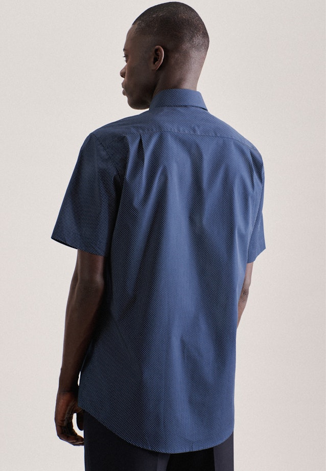 Regular Business shirt Points in Dark Blue |  Seidensticker Onlineshop