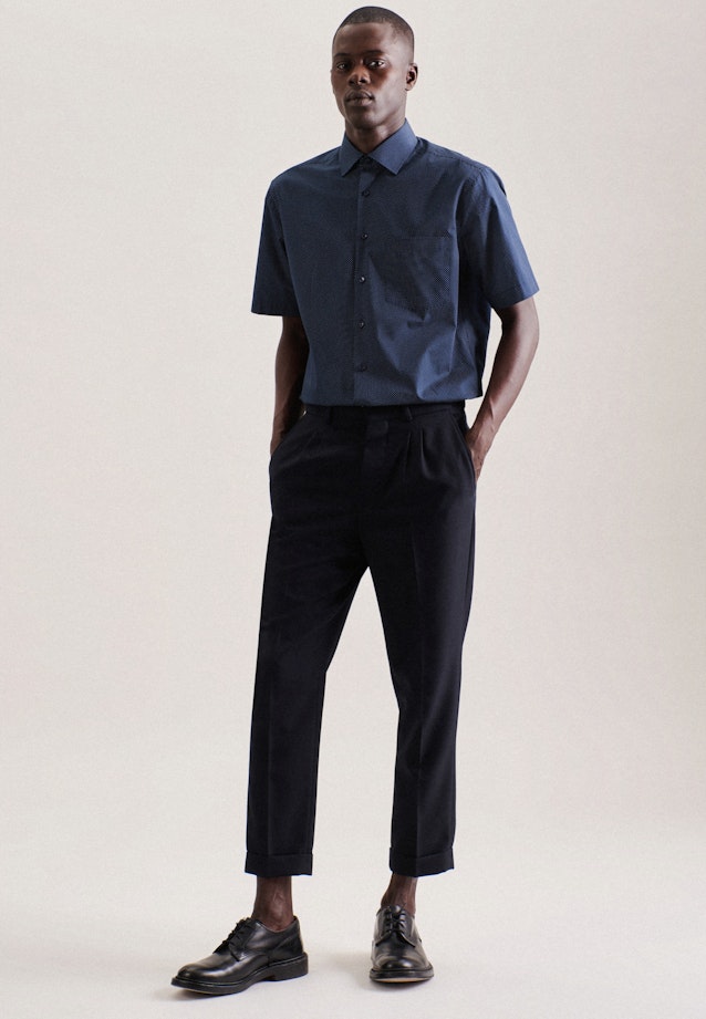 Regular Business shirt Points in Dark Blue |  Seidensticker Onlineshop