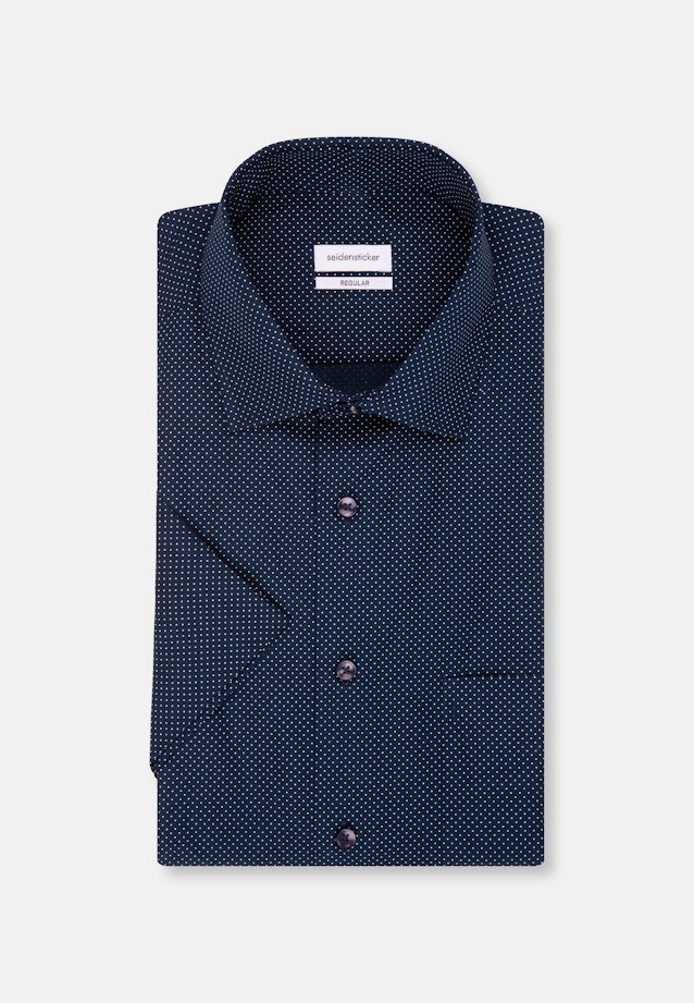 Regular Business shirt Points in Dark Blue |  Seidensticker Onlineshop