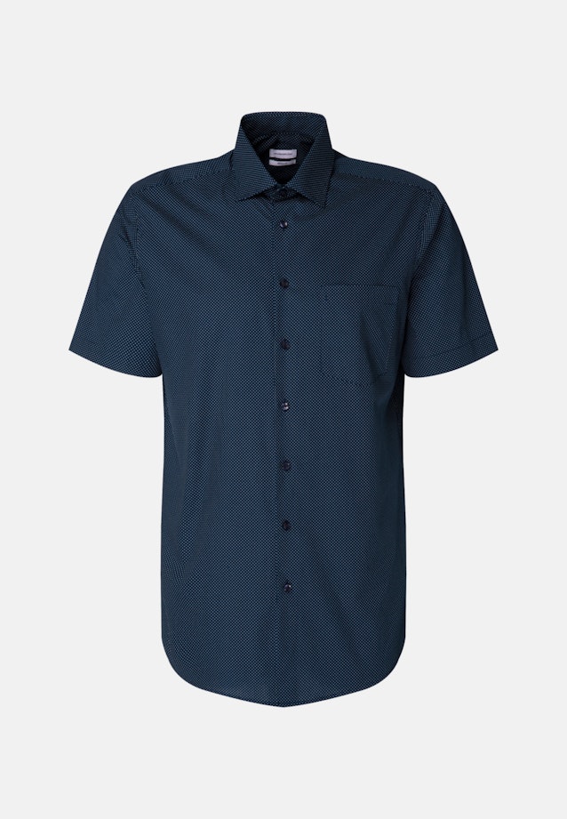 Regular Business shirt Points in Dark Blue |  Seidensticker Onlineshop