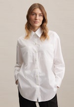 Blouse longue Twill (sergé) Manche longue in Blanc |  Seidensticker Onlineshop