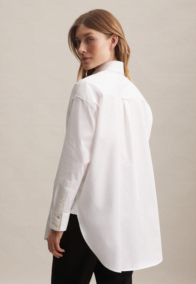 Twill Long Blouse in White | Seidensticker Onlineshop