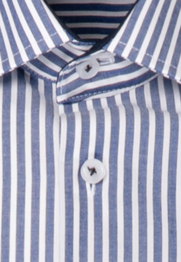 Regular Business Hemd Streifen in Mittelblau |  Seidensticker Onlineshop