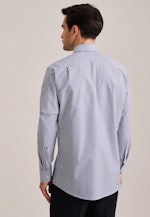 Regular Business Hemd Streifen in Mittelblau |  Seidensticker Onlineshop