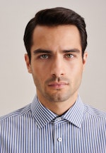 Regular Business Hemd Streifen in Mittelblau |  Seidensticker Onlineshop