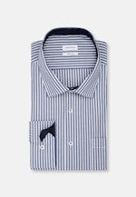 Regular Business Hemd Streifen in Mittelblau |  Seidensticker Onlineshop