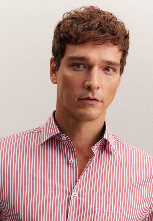 Regular Business shirt Stripe in Red |  Seidensticker Onlineshop