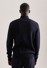 Stand-Up Collar Pullover in Dark Blue |  Seidensticker Onlineshop