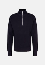 Stand-Up Collar Pullover in Dark Blue |  Seidensticker Onlineshop