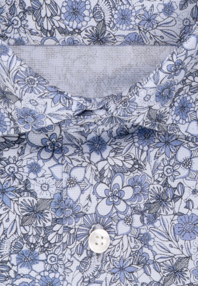 Regular Chemise d'affaires Floral in Bleu Clair |  Seidensticker Onlineshop