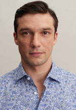 Regular Chemise d'affaires Floral in Bleu Clair |  Seidensticker Onlineshop