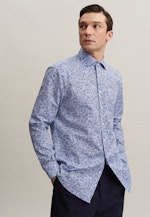 Regular Chemise d'affaires Floral in Bleu Clair |  Seidensticker Onlineshop
