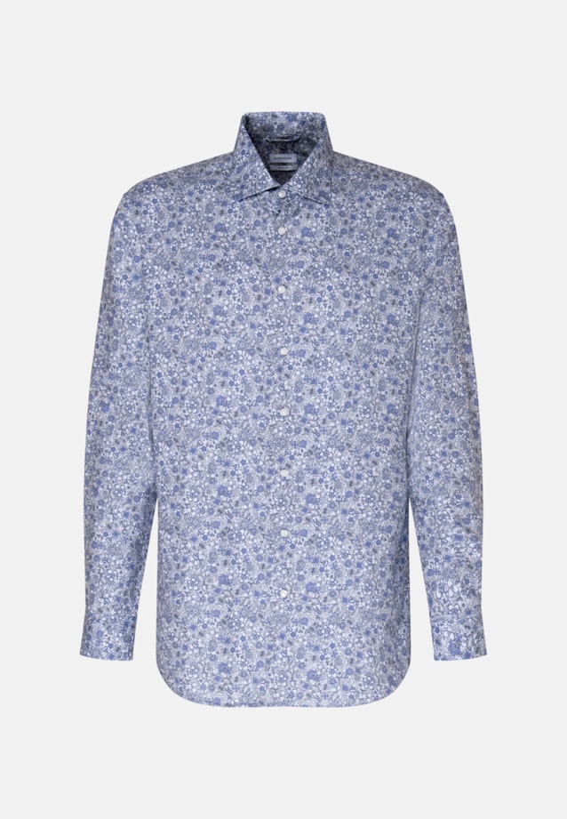 Regular Chemise d'affaires Floral in Bleu Clair |  Seidensticker Onlineshop
