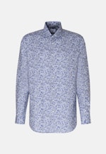 Regular Chemise d'affaires Floral in Bleu Clair |  Seidensticker Onlineshop