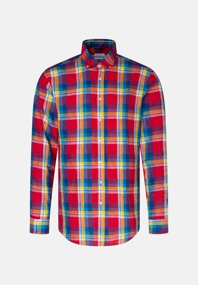 Regular Business Hemd Karo in Rot |  Seidensticker Onlineshop