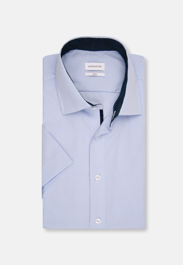 Slim Business shirt Check in Light Blue |  Seidensticker Onlineshop
