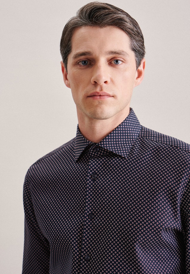 Slim Business shirt Print in Red |  Seidensticker Onlineshop
