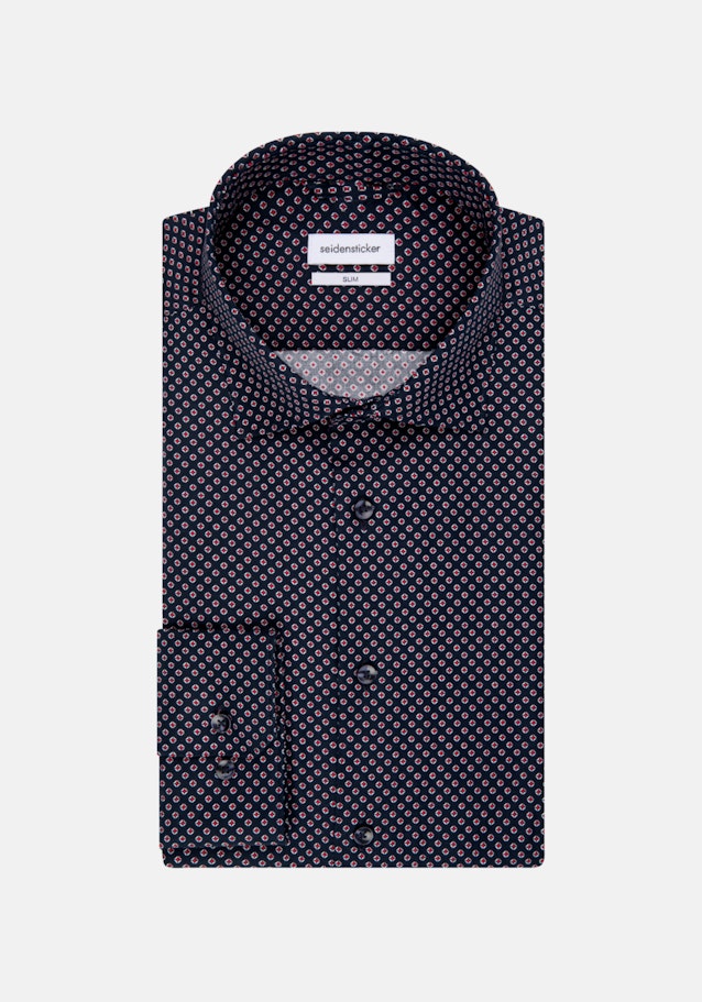 Slim prodtyp Print in Red | Seidensticker Onlineshop