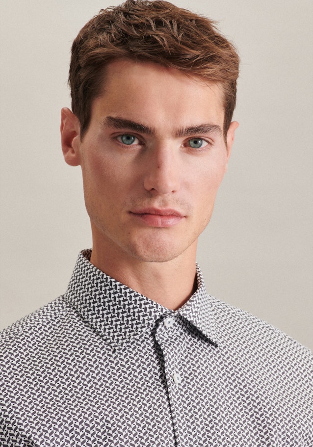 Business Shirt in X-Slim with Kent-Collar in Grey |  Seidensticker Onlineshop