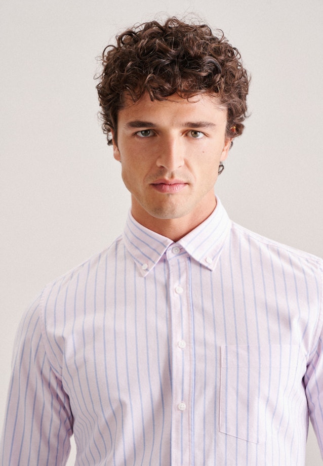 Shaped Chemise d'affaires rayures in Rose Fuchsia |  Seidensticker Onlineshop