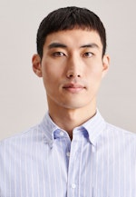 Business Shirt in Shaped with Button-Down-Collar in Light Blue |  Seidensticker Onlineshop