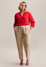 Grande taille V-Neck Slip Over Blouse in Red |  Seidensticker Onlineshop