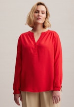 Grande taille V-Neck Slip Over Blouse in Red |  Seidensticker Onlineshop