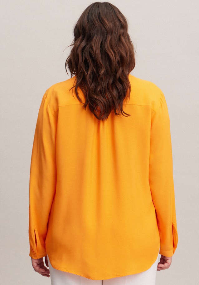 Curvy V-Neck Schlupfbluse Regular Fit in Orange |  Seidensticker Onlineshop