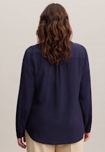 Curvy Blouse À Enfiler Regular Manche Longue in Bleu Foncé |  Seidensticker Onlineshop