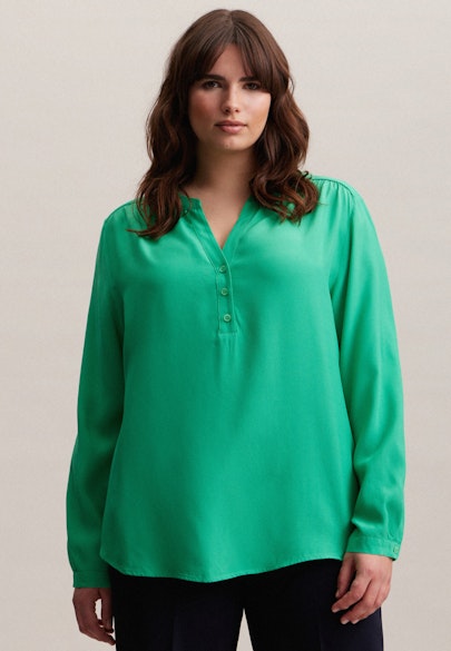 Slip Over Blouse Uni in Green |  Seidensticker Onlineshop