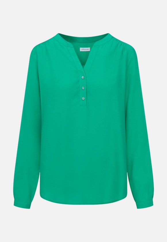 Grande taille V-Hals Overgooi-Blouse in Groen |  Seidensticker Onlineshop