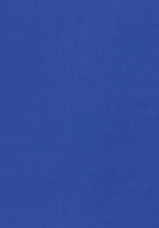 Grande taille V-Hals Overgooi-Blouse in Middelmatig Blauw |  Seidensticker Onlineshop