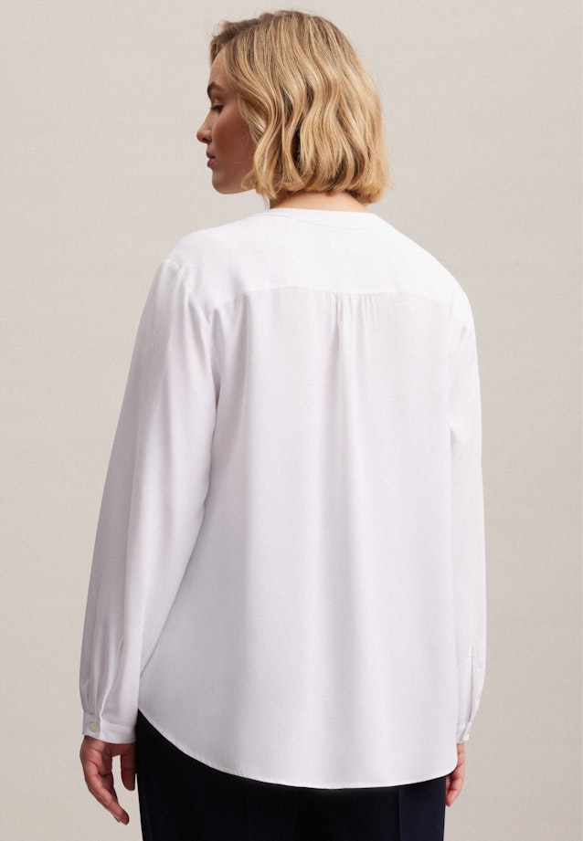 V-Neck Slip Over Blouse in White |  Seidensticker Onlineshop