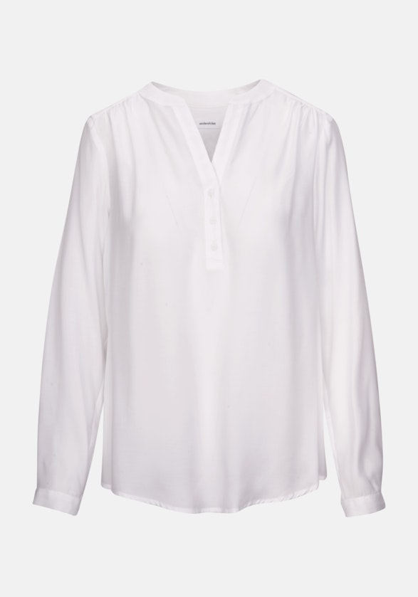 Grande taille V-Neck Slip Over Blouse in White |  Seidensticker Onlineshop