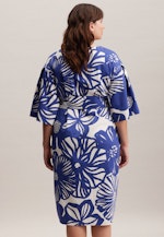 Grande taille Crew Neck Dress in Medium Blue |  Seidensticker Onlineshop