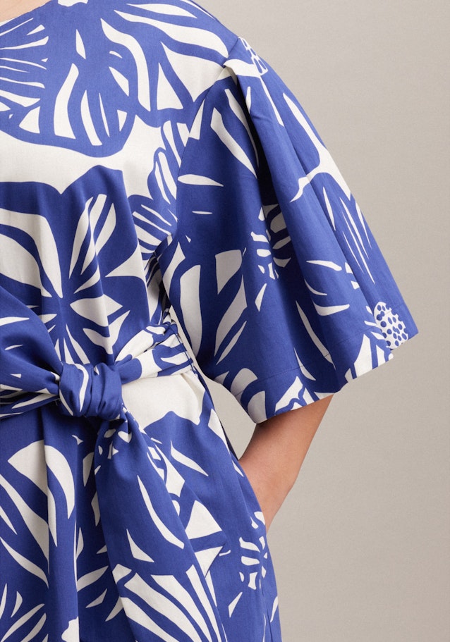 Curvy Robe Regular Manche Courte in Bleu Moyen |  Seidensticker Onlineshop