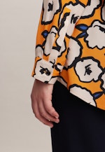 Curvy Kragen Stehkragenbluse Regular in Orange |  Seidensticker Onlineshop