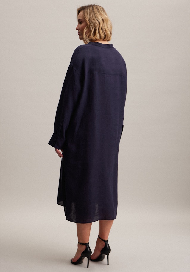 Grande taille V-Neck Dress in Dark Blue |  Seidensticker Onlineshop