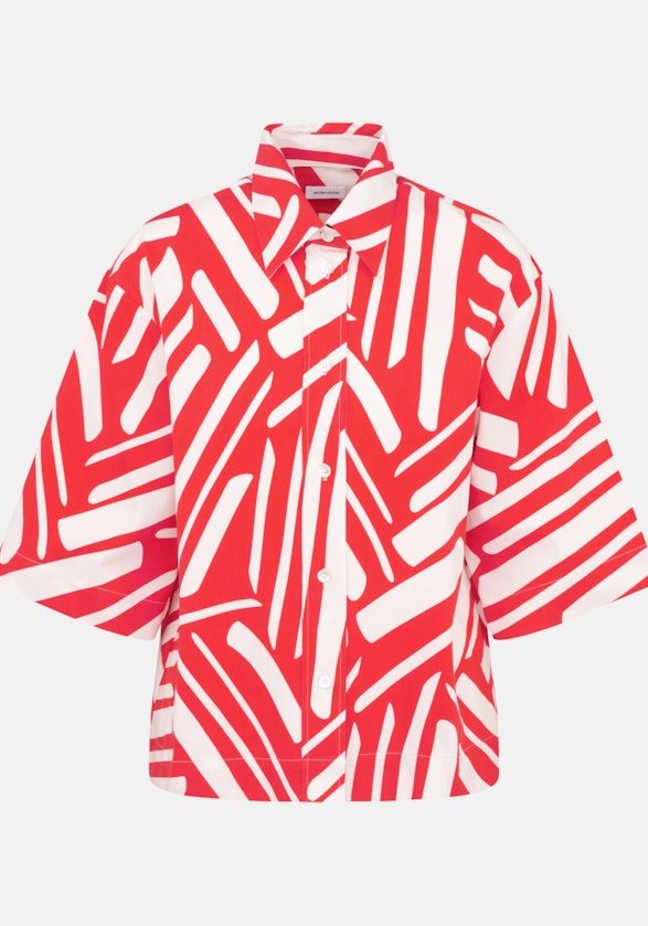 Grande taille Collar Shirt Blouse in Red |  Seidensticker Onlineshop