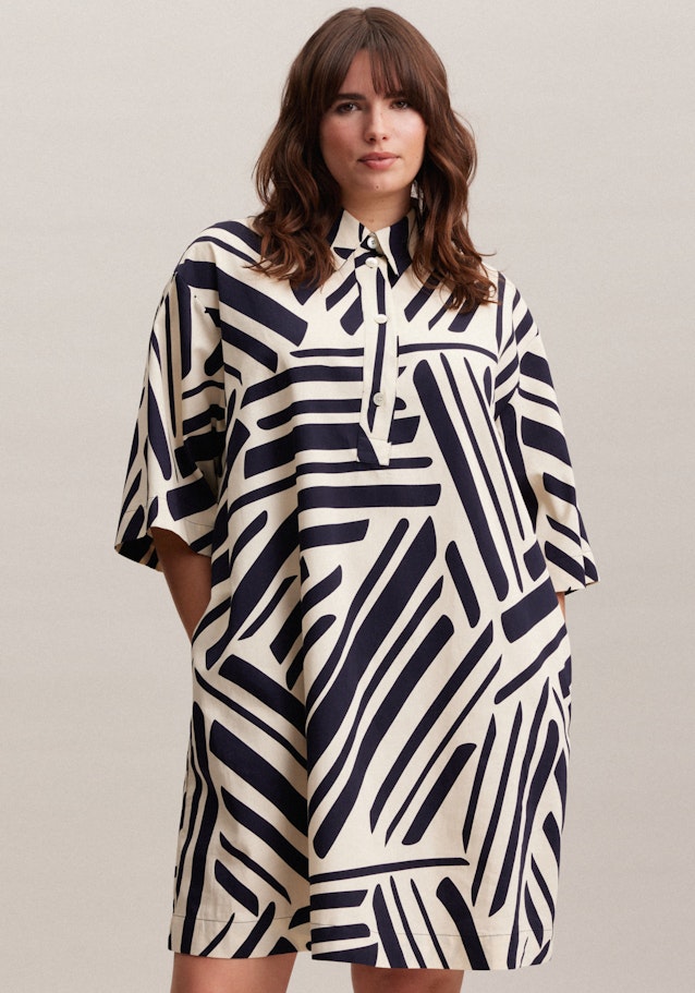 Kleid Print in Dark Blue | Seidensticker Onlineshop