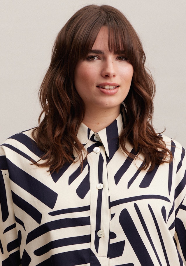 Kleid Print in Dark Blue | Seidensticker Onlineshop