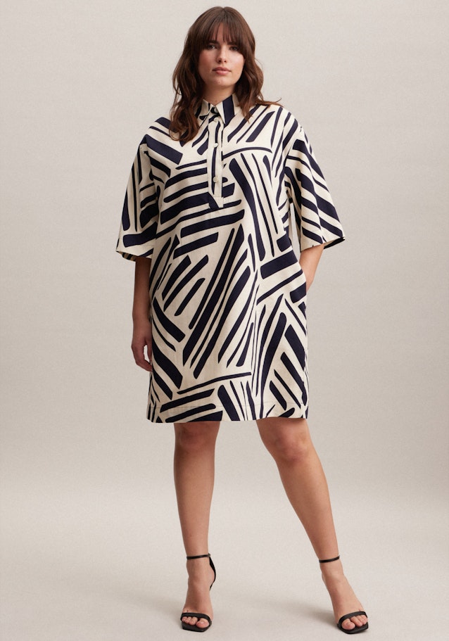 Kleid Print in Dark Blue | Seidensticker Onlineshop