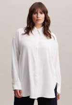 Curvy Kragen Longbluse Oversized in Weiß |  Seidensticker Onlineshop