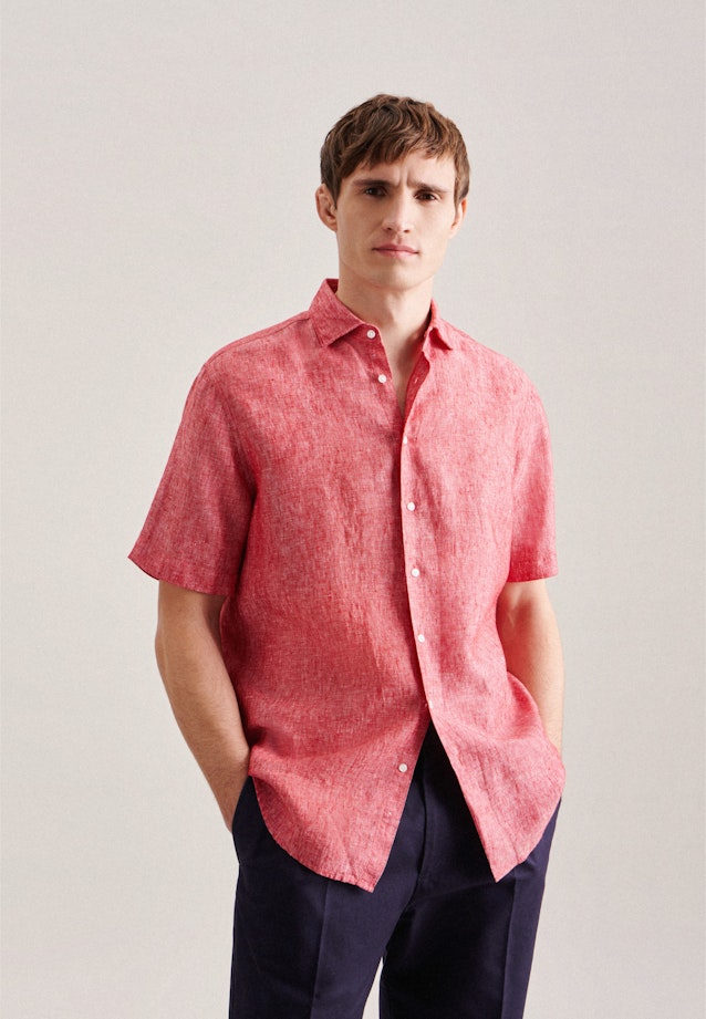 Regular Chemise d'affaires Uni in Rouge |  Seidensticker Onlineshop