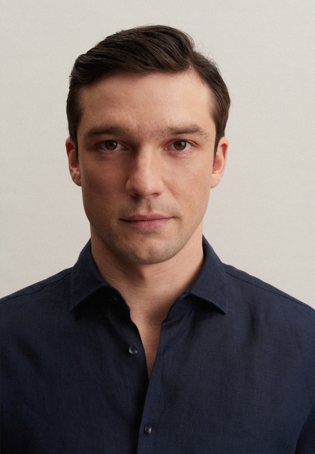 Regular Business Hemd Uni in Dunkelblau |  Seidensticker Onlineshop